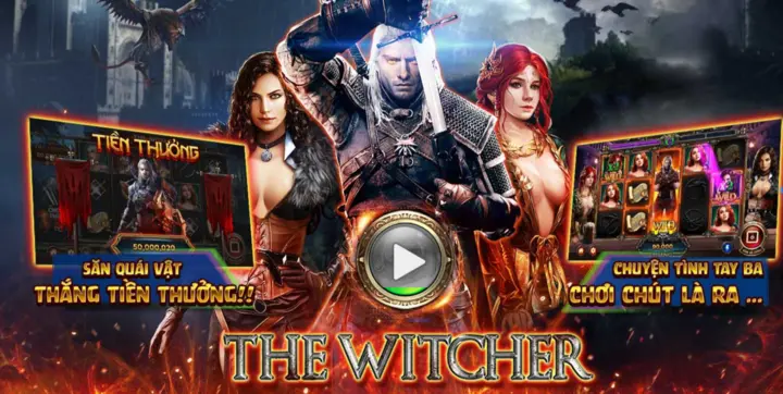Ra mắt cực phẩm The WitcherThe witcher là một trò chơi đặt cược săn thưởng, hình ảnh thiết kế dựa trên bộ phim cùng tên, khung cảnh vô cùng ma mị và huyền ảo. Người chơi sẽ dùng các chiến thuật của mình để săn lùng và tiêu diệt các nhân vật ác để thu thập các vật quý báu nâng cao sức mạnh của mình. Ở mỗi lần quay các biểu tượng sẽ dừng đến các dòng trả thưởng và hệ thống sẽ theo sát và đưa ra mức độ trúng của bạn để trả thưởng. Ngoài ra anh em có thể tìm kiếm cơ hội từ Scatter nếu nó xuất hiện ở những cột 2-3-4 thì sẽ được nhận các vòng quay hoàn toàn miễn phí.